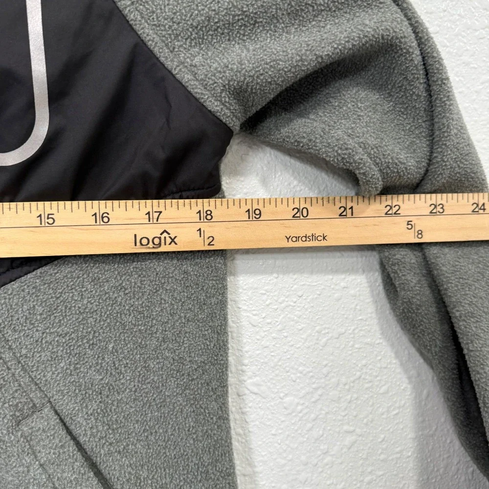 The‎ North Face Girls Fleece Jacket Zip Up Black Pink Accents Size XL